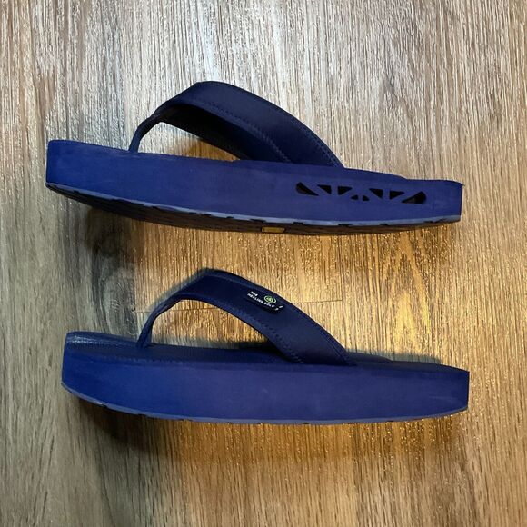 The Healing Sole‎ Original 2.0 Flip Flop Women's Size 9 Mens 7.5 Navy - Picture 3 of 8